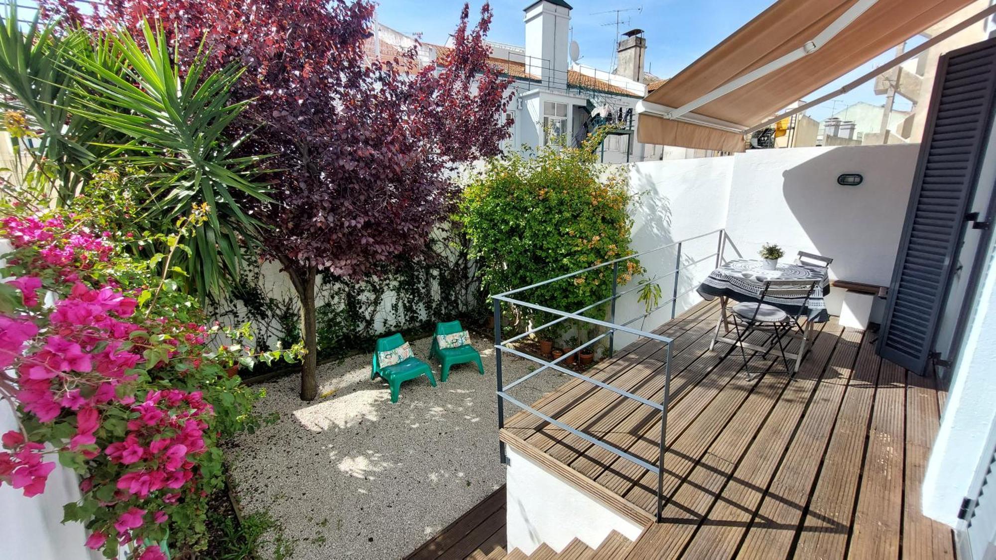 Apartment With Private Garden - Central Location Lisbon Exterior photo